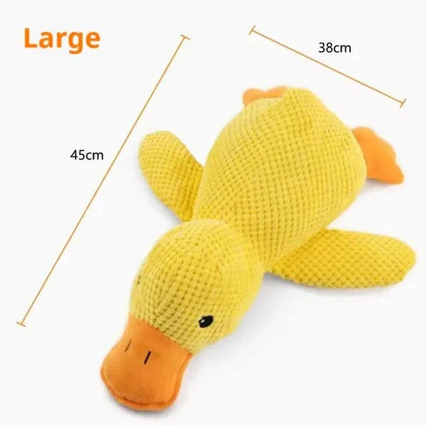 The Growing Mart Dog Plush Toy Duck Cuddle Comfort Anxiety Relief