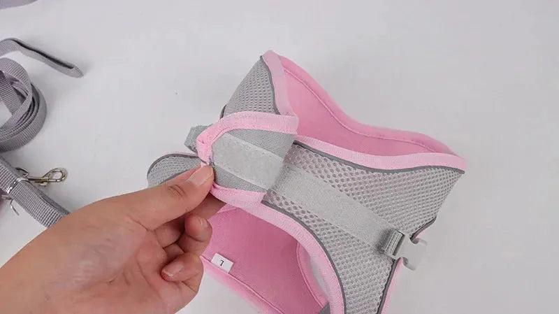 The Growing Mart Puppy Harness Set Adjustable No-Pull Leash Combo