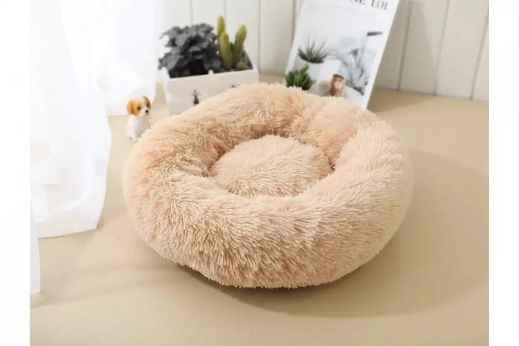 The Growing Mart Large Dog Bed Plush Washable Fluffy Pet Sofa Bed