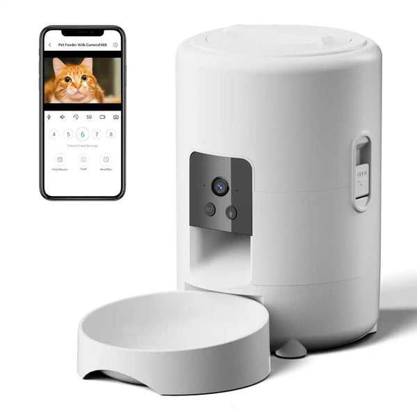 The Growing Mart Smart Pet Feeder with WiFi App Control & 2L Capacity