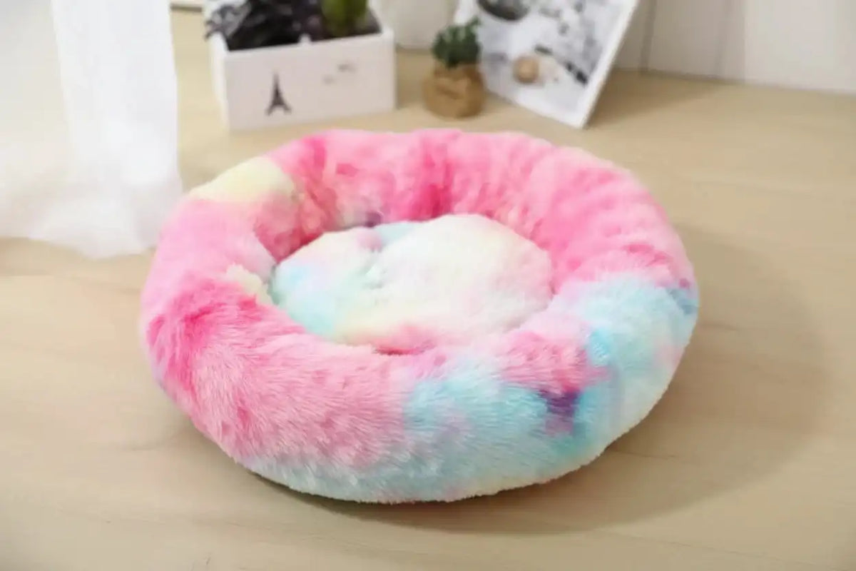 The Growing Mart Large Dog Bed Plush Washable Fluffy Pet Sofa Bed