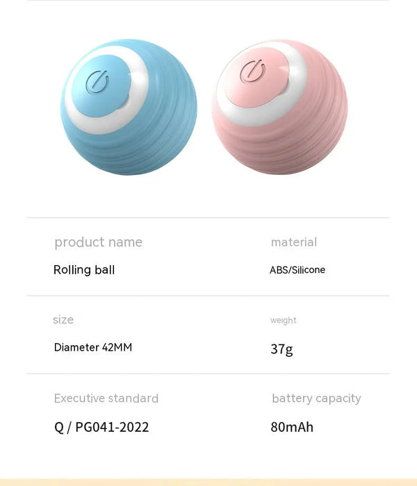 The Growing Mart Best Automatic Cat Toy for Indoor Cats – Smart Rolling Ball