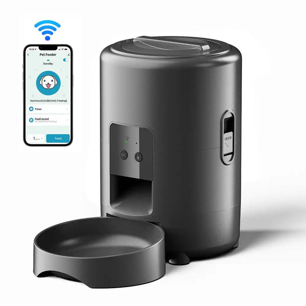 The Growing Mart Smart Pet Feeder with WiFi App Control & 2L Capacity
