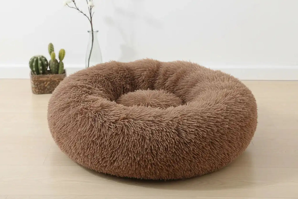 The Growing Mart Large Dog Bed Plush Washable Fluffy Pet Sofa Bed