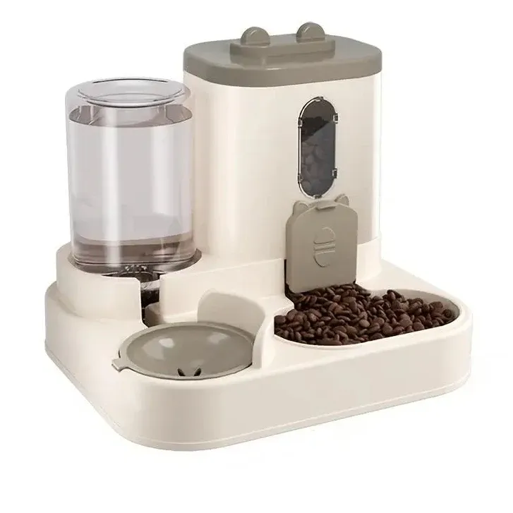 The Growing Mart Automatic Cat Feeder and Water Dispenser 2-in-1 Station