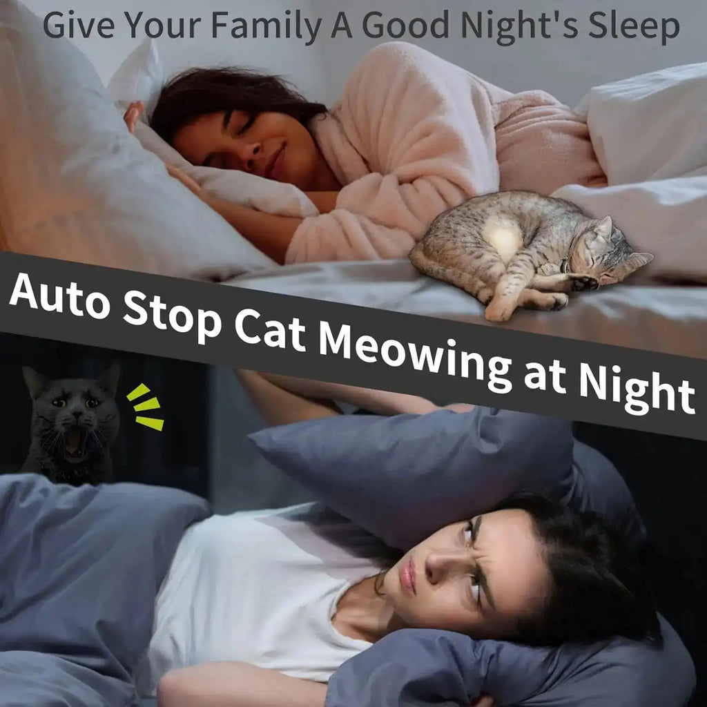 The Growing Mart Cat Training Collar – Smart Anti-Meow Behavior Control Device