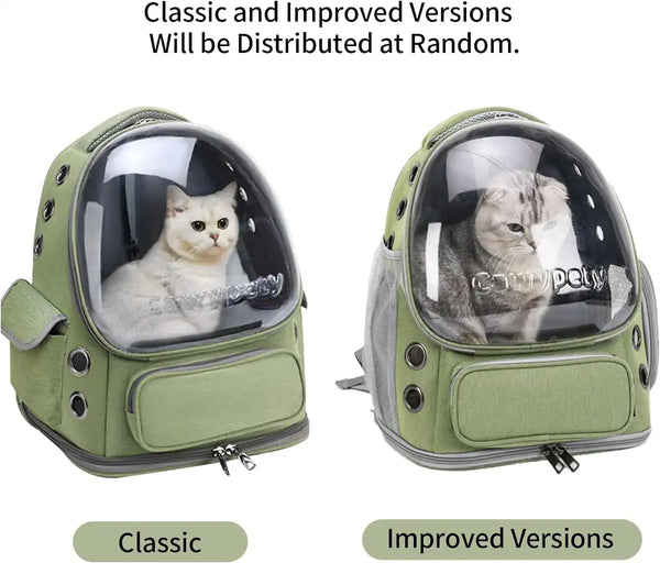 The Growing Mart Breathable Cat Backpack Carrier - Clear Travel Pet Bag
