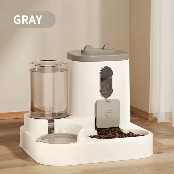The Growing Mart Automatic Cat Feeder and Water Dispenser 2-in-1 Station