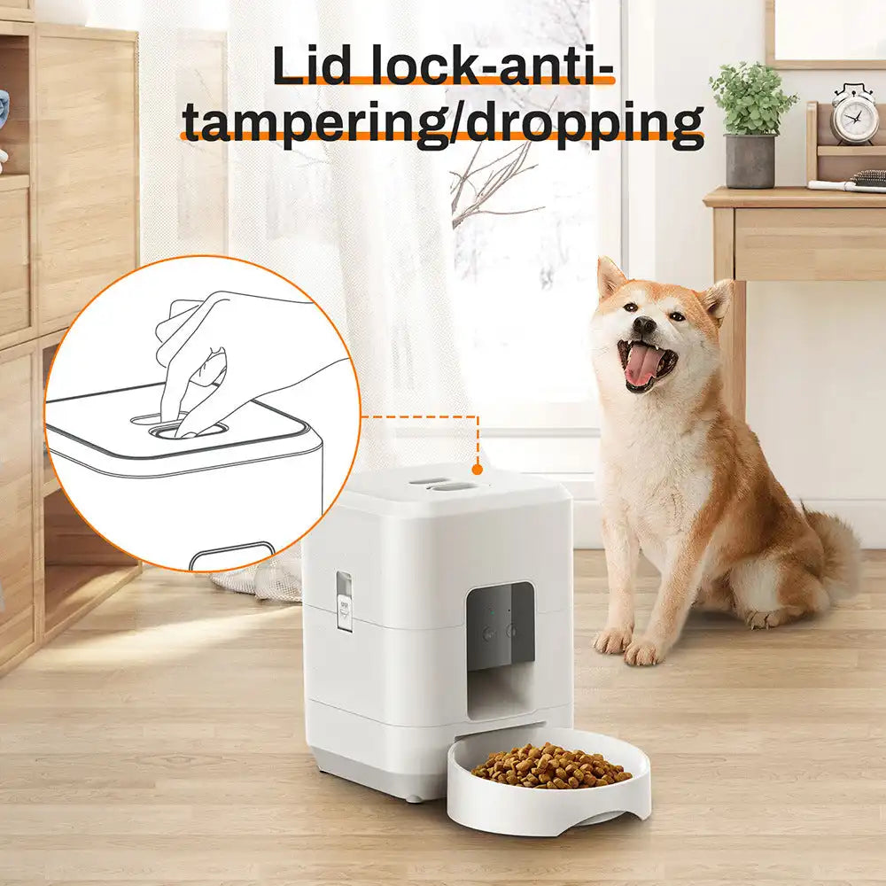 The Growing Mart Smart Pet Feeder with WiFi App Control & 2L Capacity