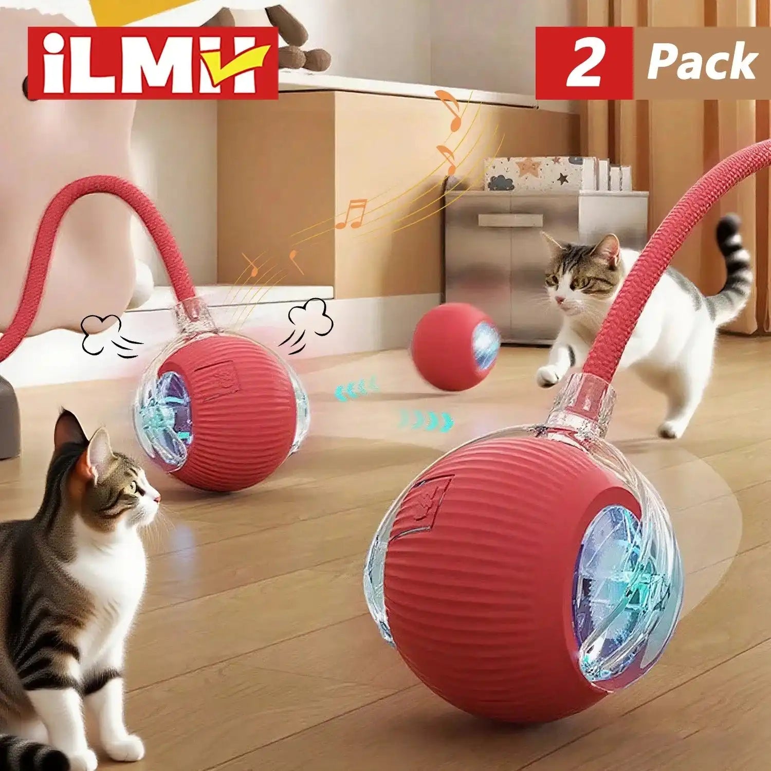 The Growing Mart Interactive Cat Toy – Automatic Rolling Smart Ball for Endless Play Secondary image