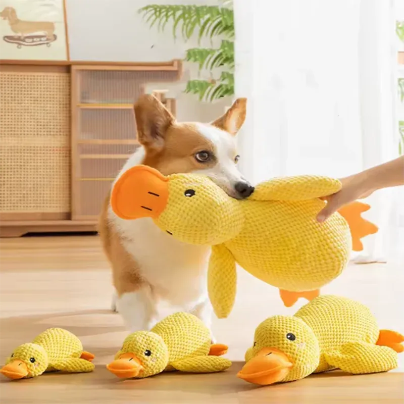 The Growing Mart Dog Plush Toy Duck Cuddle Comfort Anxiety Relief Secondary image
