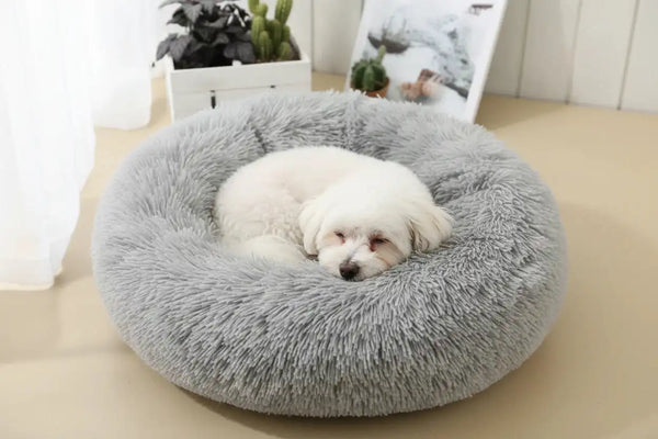 The Growing Mart Large Dog Bed Plush Washable Fluffy Pet Sofa Bed