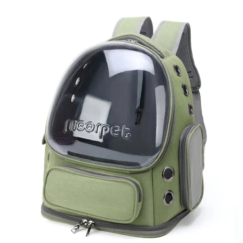 The Growing Mart Breathable Cat Backpack Carrier - Clear Travel Pet Bag Secondary image