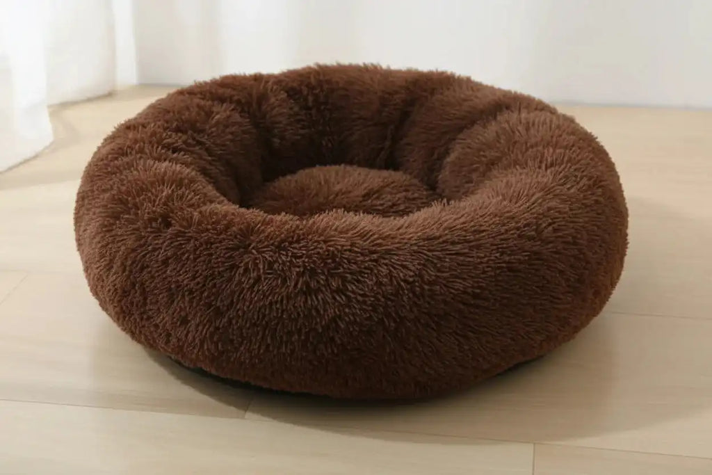 The Growing Mart Large Dog Bed Plush Washable Fluffy Pet Sofa Bed