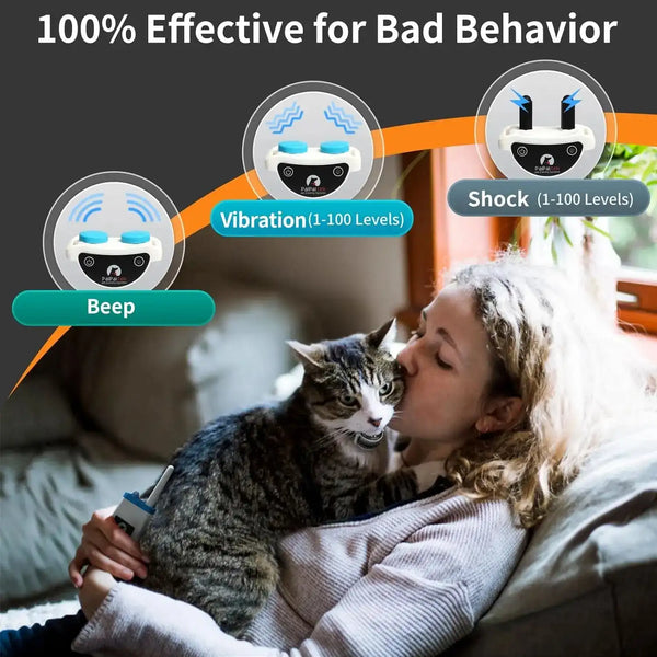 The Growing Mart Cat Training Collar – Smart Anti-Meow Behavior Control Device