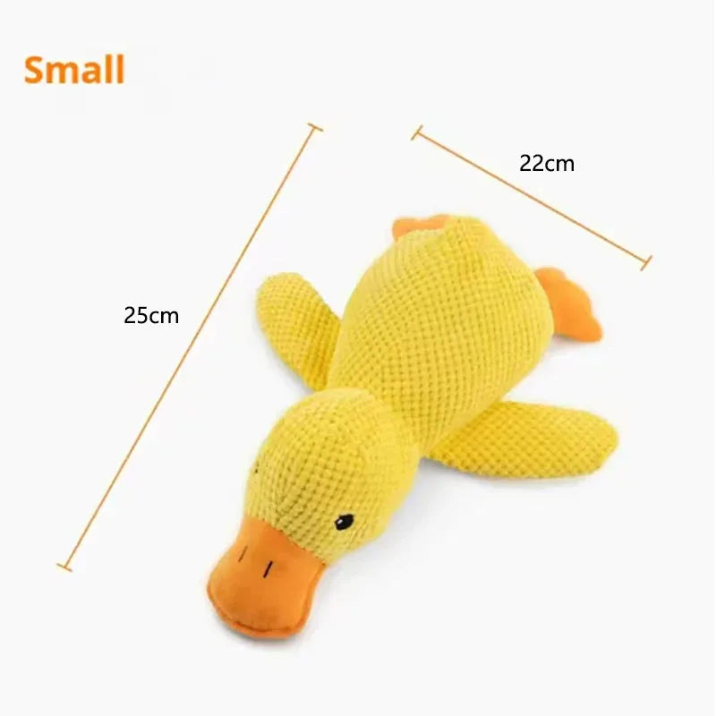 The Growing Mart Dog Plush Toy Duck Cuddle Comfort Anxiety Relief
