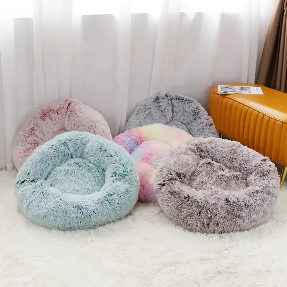The Growing Mart Large Dog Bed Plush Washable Fluffy Pet Sofa Bed