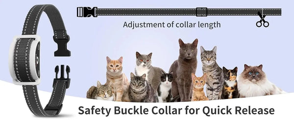 The Growing Mart Cat Training Collar – Smart Anti-Meow Behavior Control Device