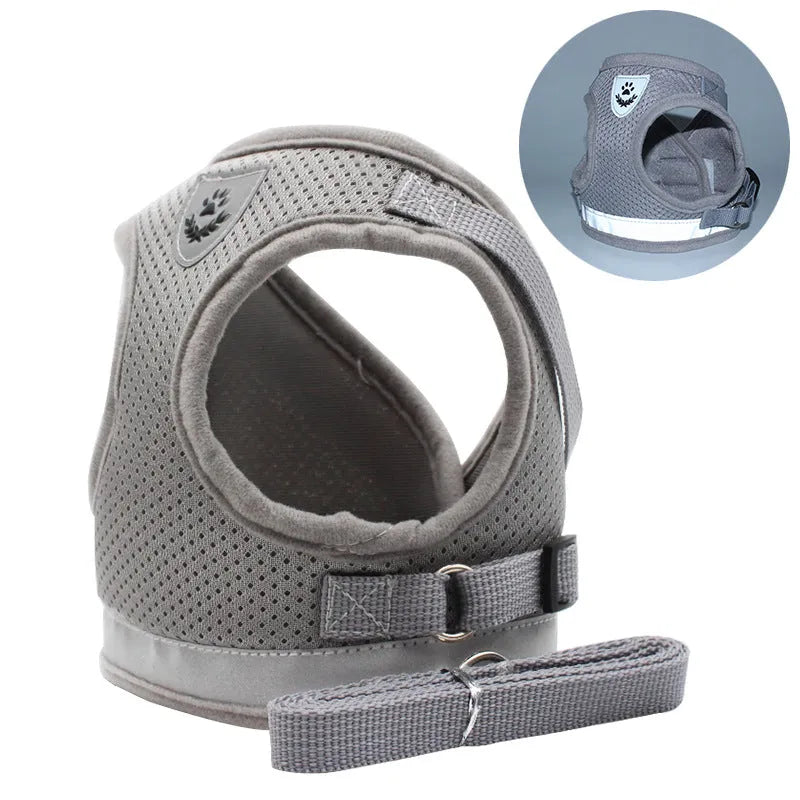 The Growing Mart Adjustable Reflective Dog Chest Strap Harness for Safe Walks